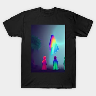 RAINBOW GHOST VISITS ON HALLOWEEN T-Shirt